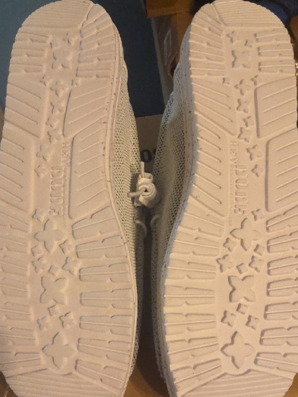 Hey Dude Wally Sox Slip-On Sneakers in Stone White Knit - Picture 4 of 5